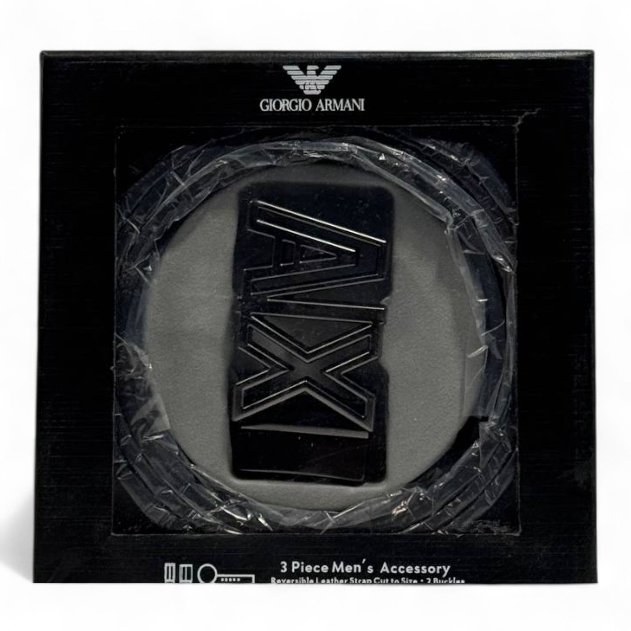 : 🖤 Armani Exchange A|X Reversible Leather Belt – Double Face 135cm ⚡️