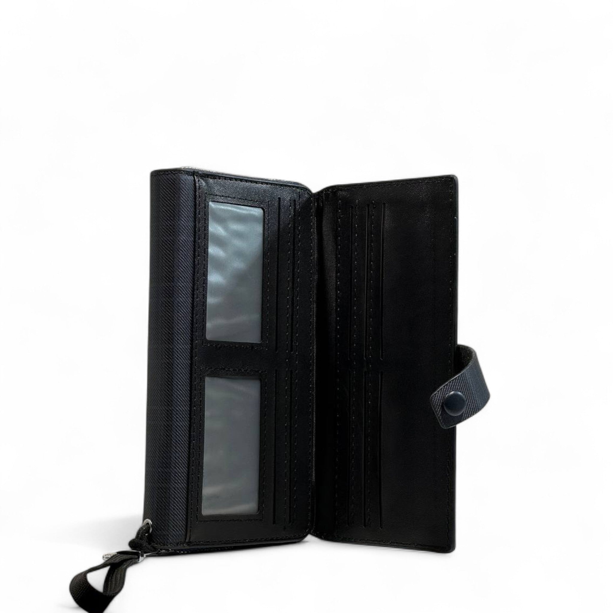 💙 Montblanc Blue Check Long Wallet – Signature Edition 💼