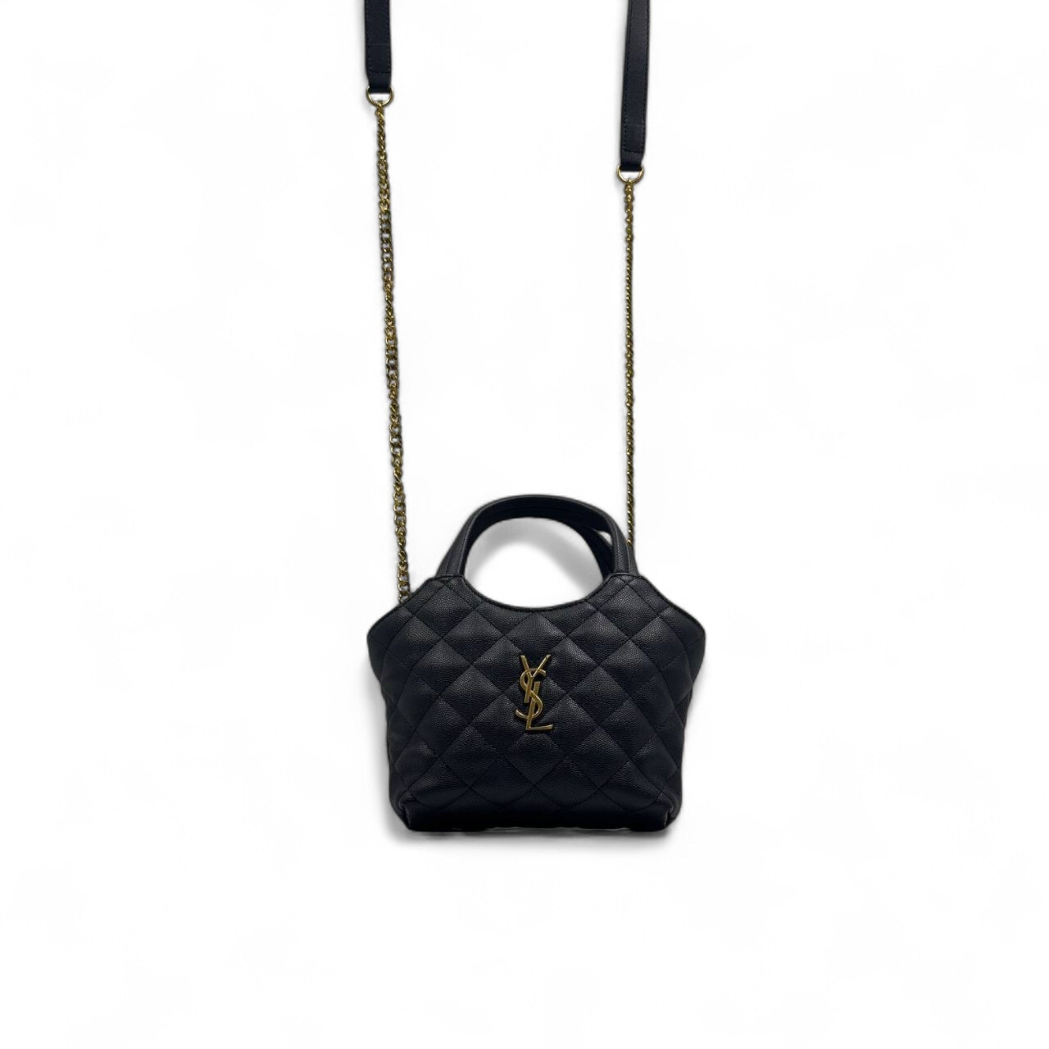 YSL Quilted Chain Mini Bag – Black Luxe Icon 🖤✨
