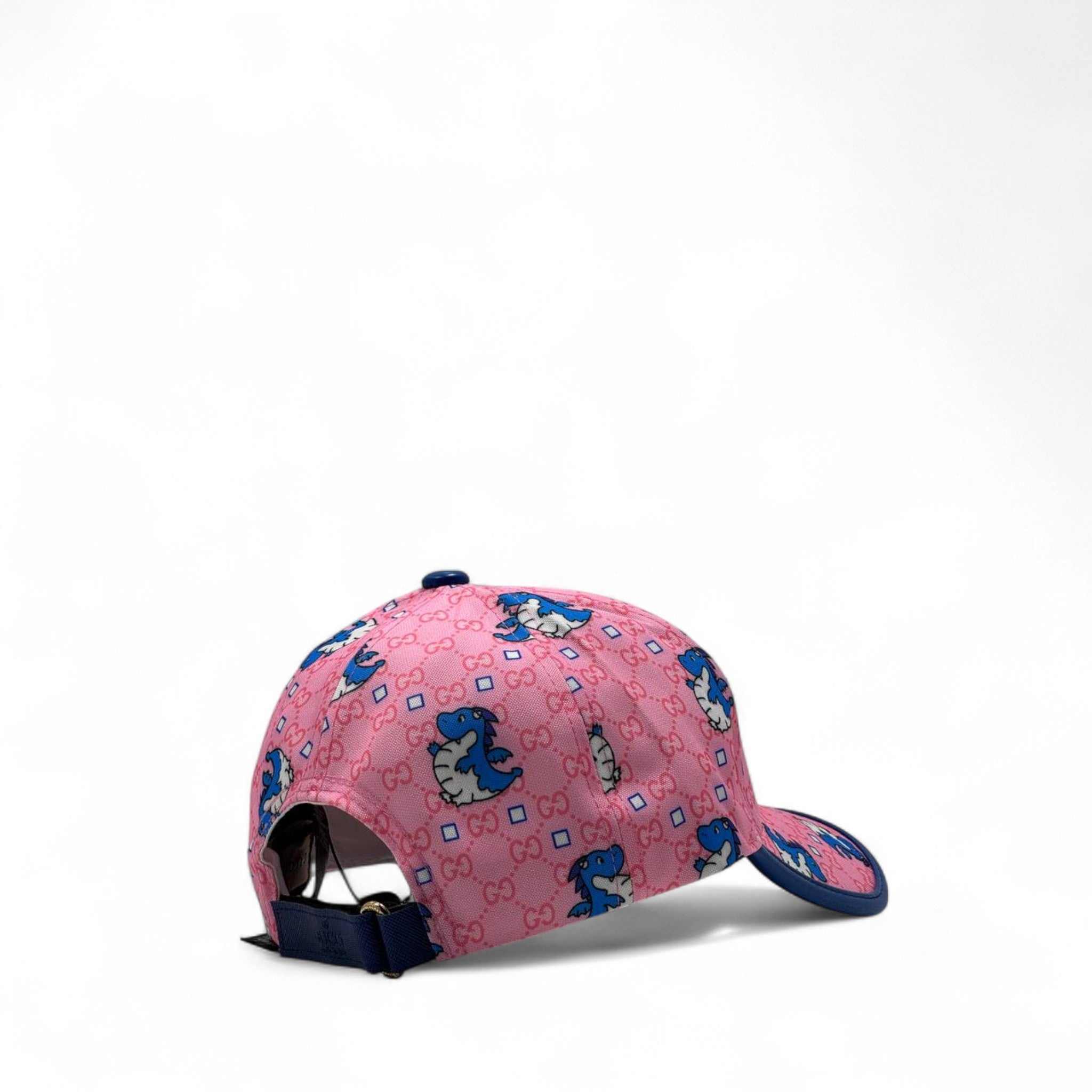 Gucci Dino Monogram Cap – Pink & Blue Kids Edition 🦖💖