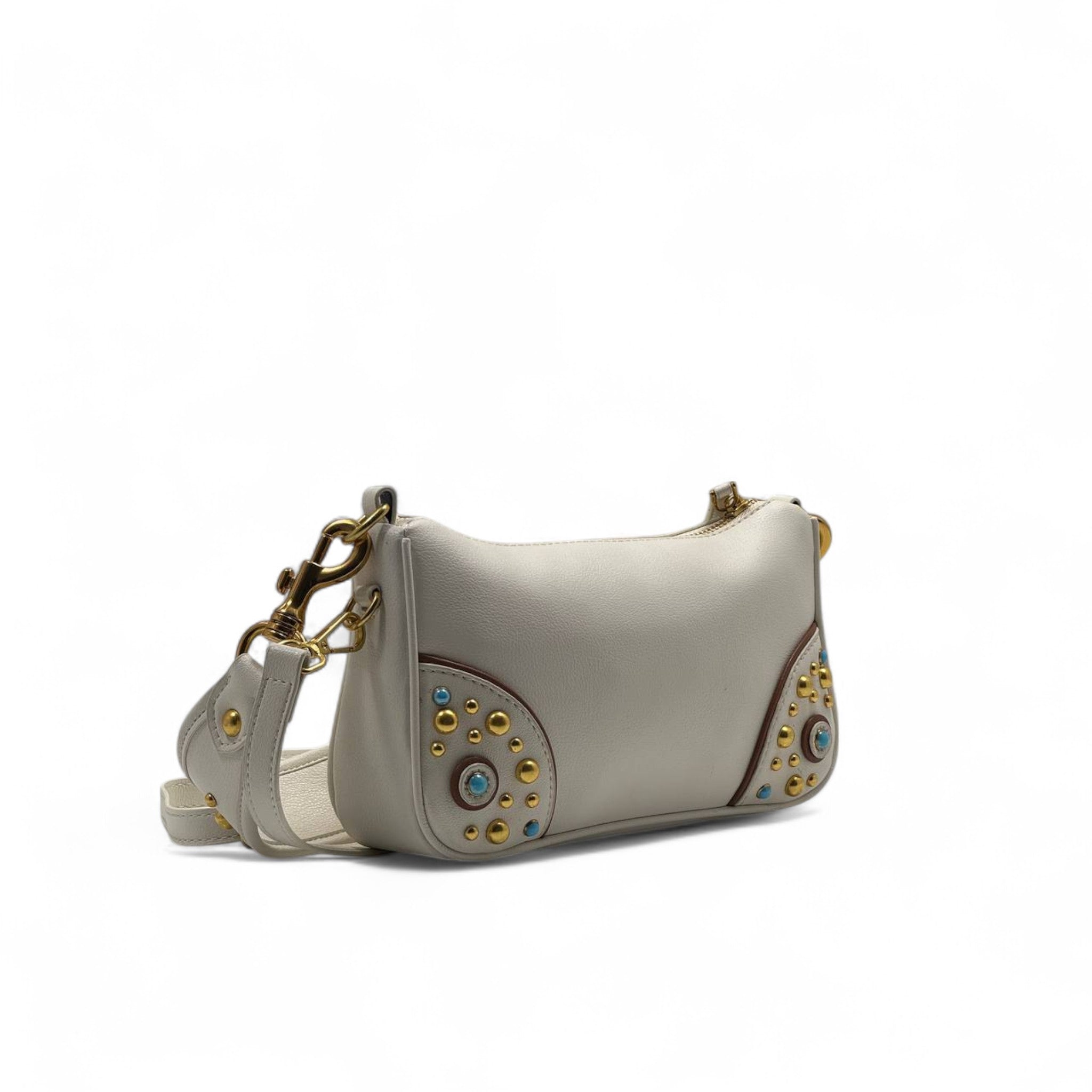 ๐ Miu Miu Ivory Studded Leather Bag โ Light Luxe, Statement Elegance ๐ค๐ซ