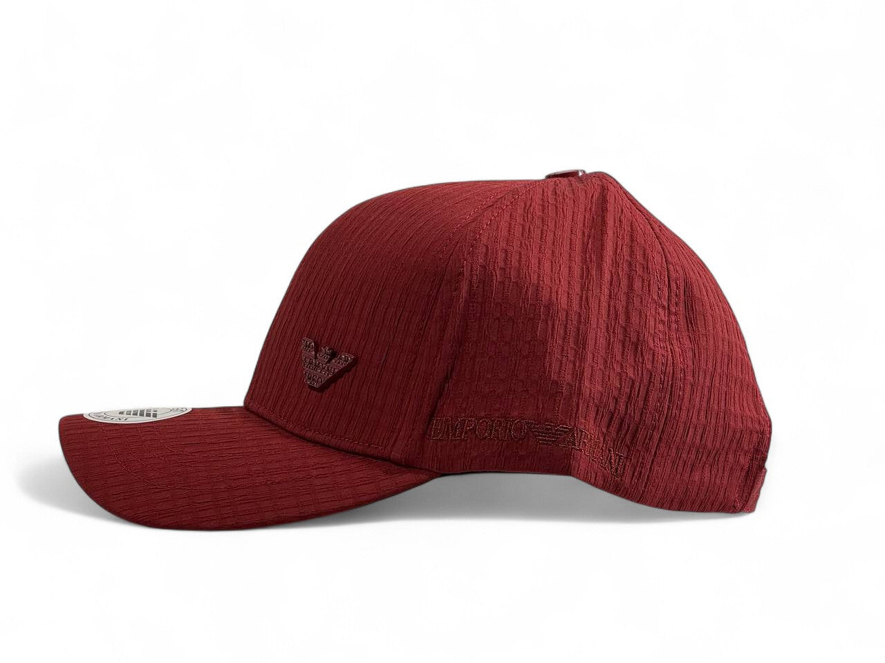 ❤️ Emporio Armani Burgundy Textured Cap ❤️
