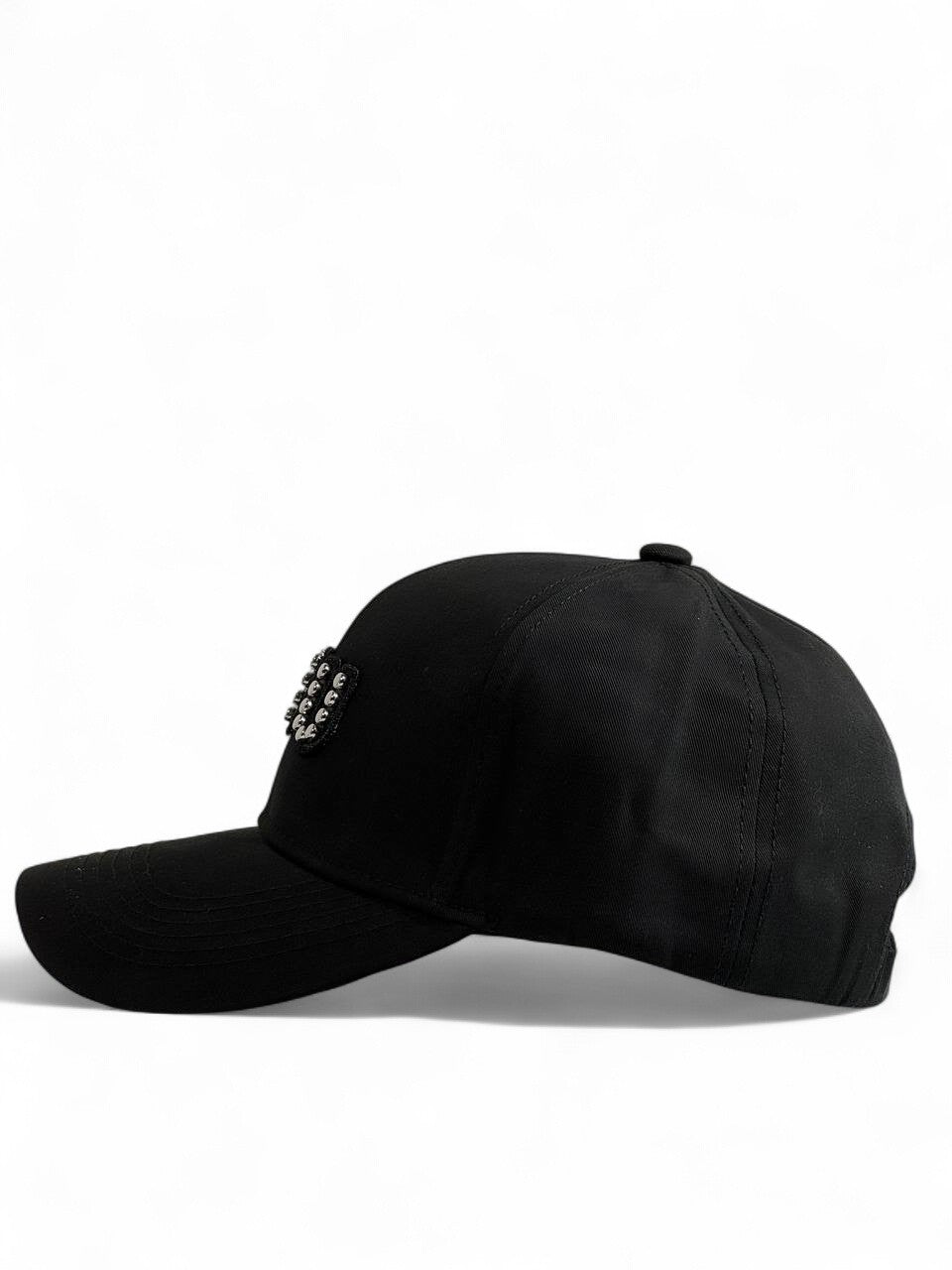 🖤 Miu Miu Crystal Logo Black Cap 🖤