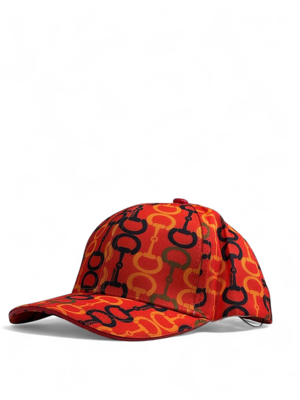 Gucci orange Monogram Cap ❤️🖤 | Bold Luxury Streetwear for Modern Icons