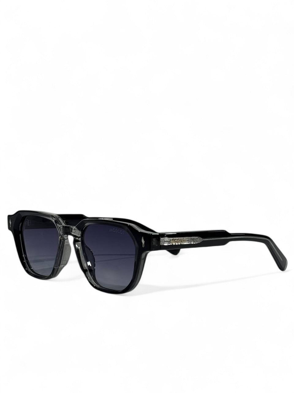 🕶️ Moscot Square Sunglasses – Crystal Black Edition