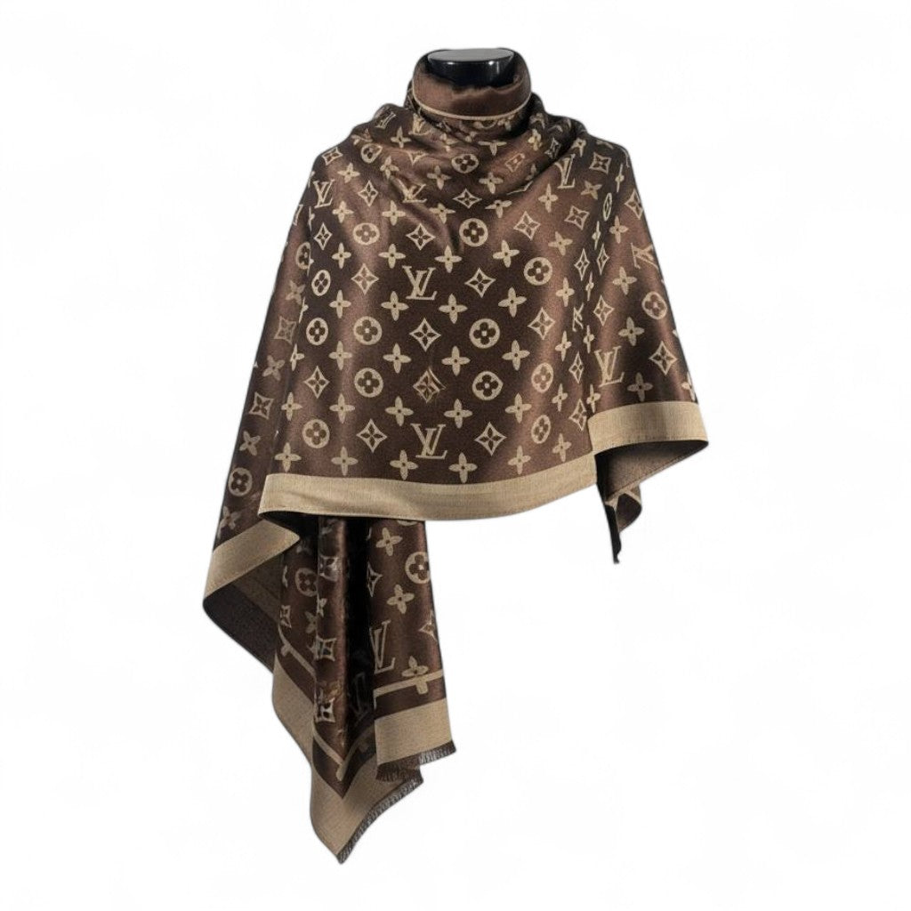 🧣 Louis Vuitton Double-Face Monogram Scarf – Luxurious Reversible Elegance