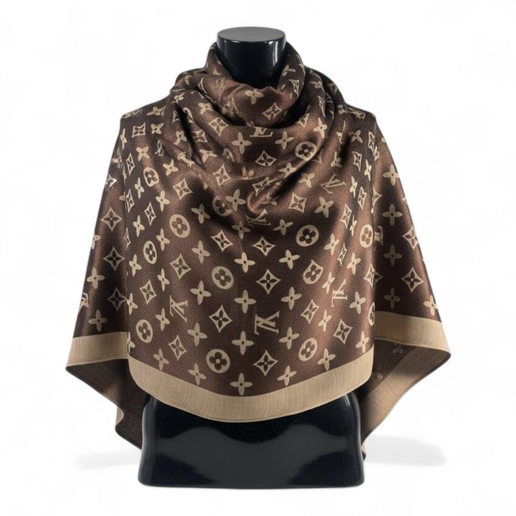 🧣 Louis Vuitton Double-Face Monogram Scarf – Luxurious Reversible Elegance