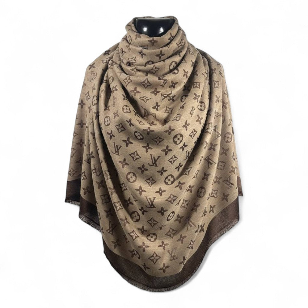 🧣 Louis Vuitton Double-Face Monogram Scarf – Luxurious Reversible Elegance