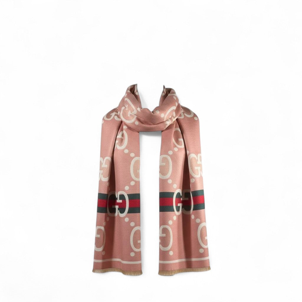 Gucci Double-Face Luxury Scarf 💕 | Reversible GG Monogram Shawl