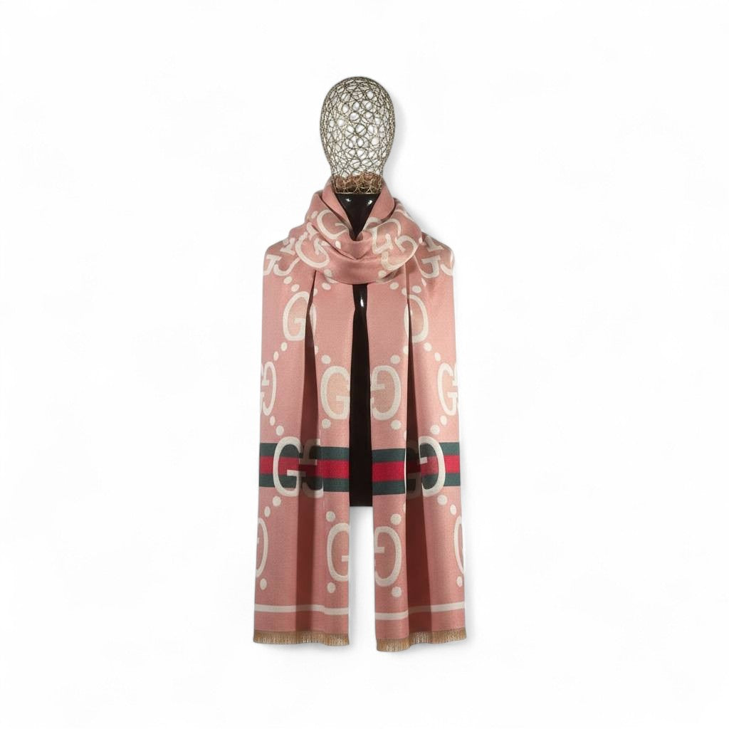 Gucci Double-Face Luxury Scarf 💕 | Reversible GG Monogram Shawl