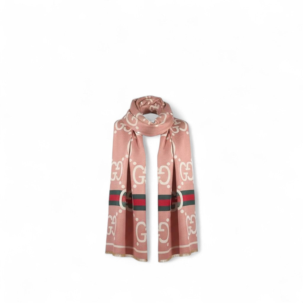 Gucci Double-Face Luxury Scarf 💕 | Reversible GG Monogram Shawl