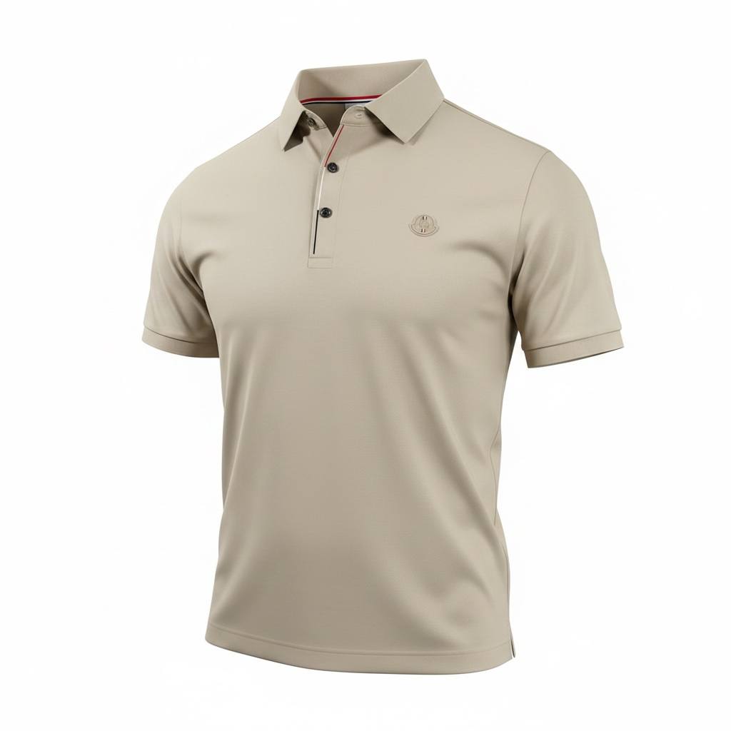 🤍 Moncler Beige Polo Shirt – Refined Minimal Luxury 👕✨