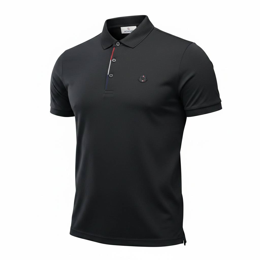 🖤 Moncler Black Polo Shirt – Clean Sport-Luxury Essential 👕🔥