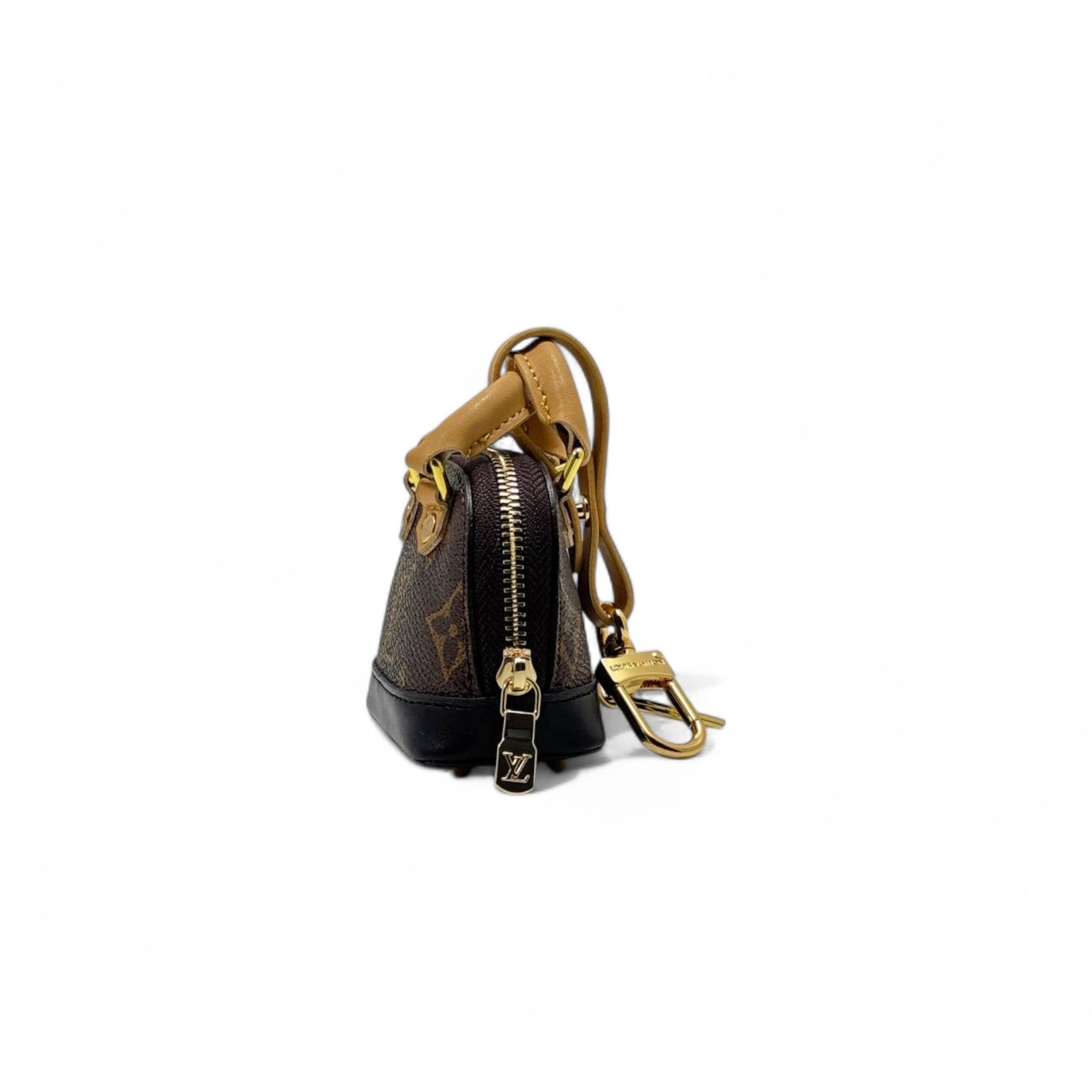 Louis Vuitton Mini Alma Bag Keychain 🧸✨ – Monogram Charm Edition