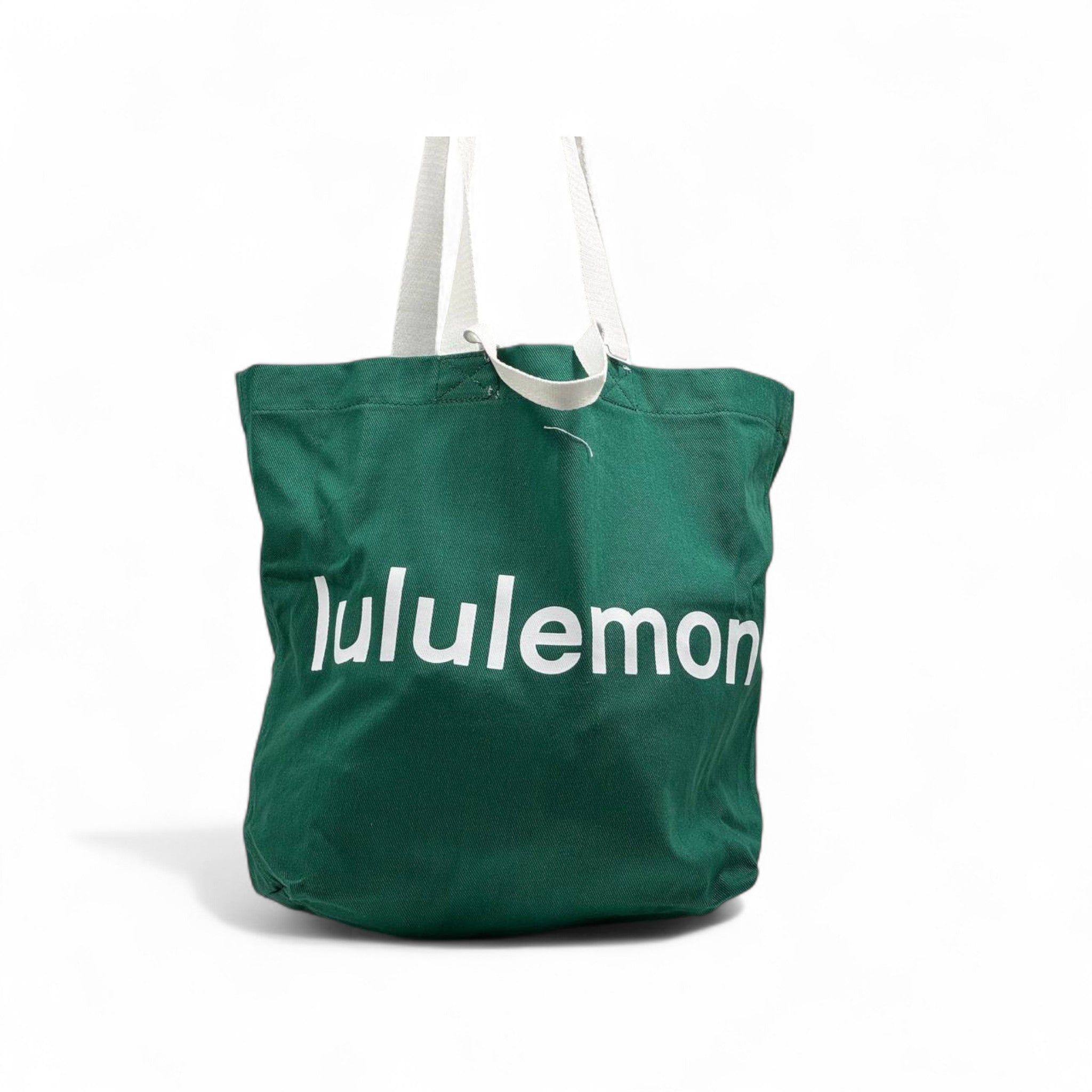 Lululemon Everyday Canvas Tote โ Forest Green with White Logo ๐ฟ๐