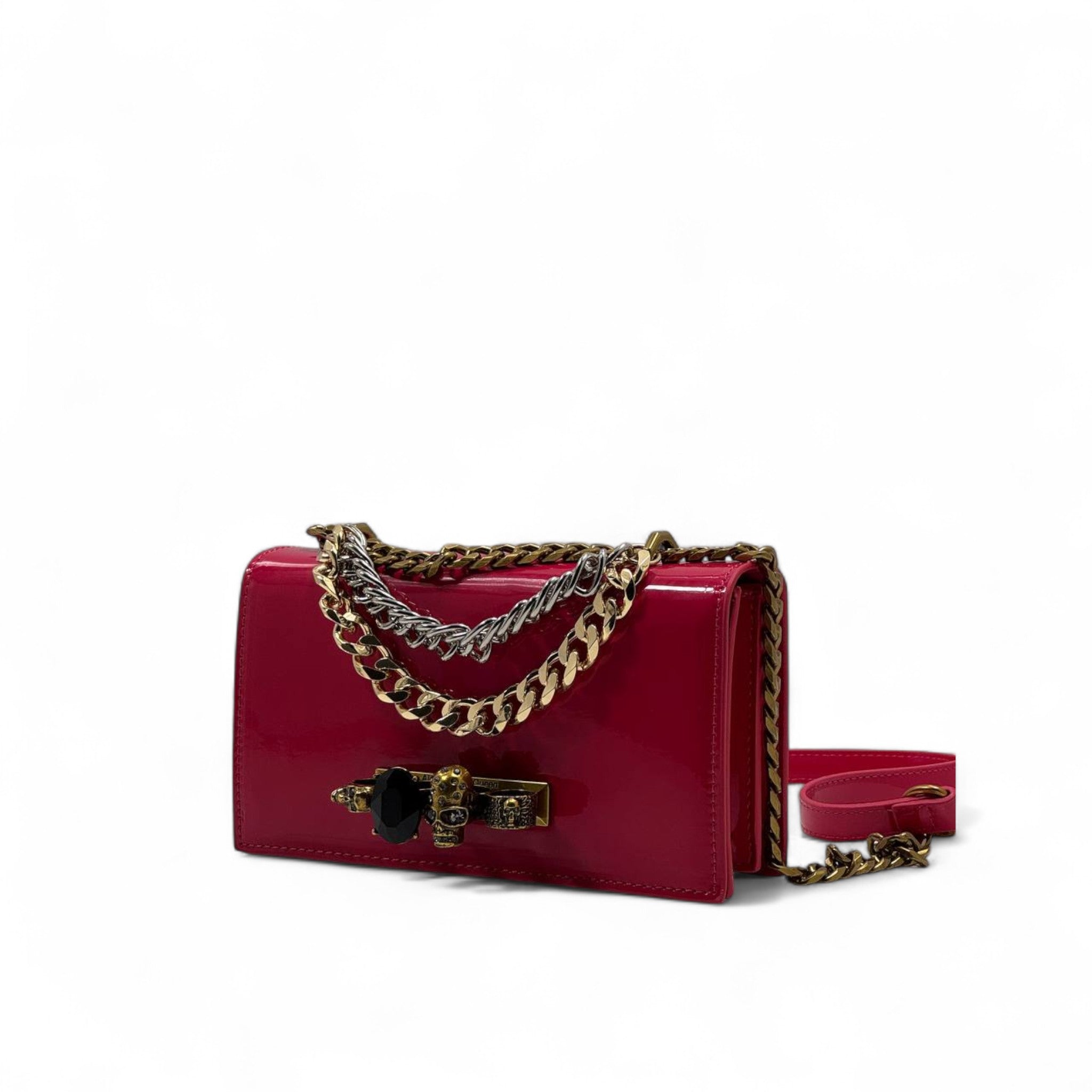 Alexander McQueen Skull Chain Bag – Bold in Pink 💖💀