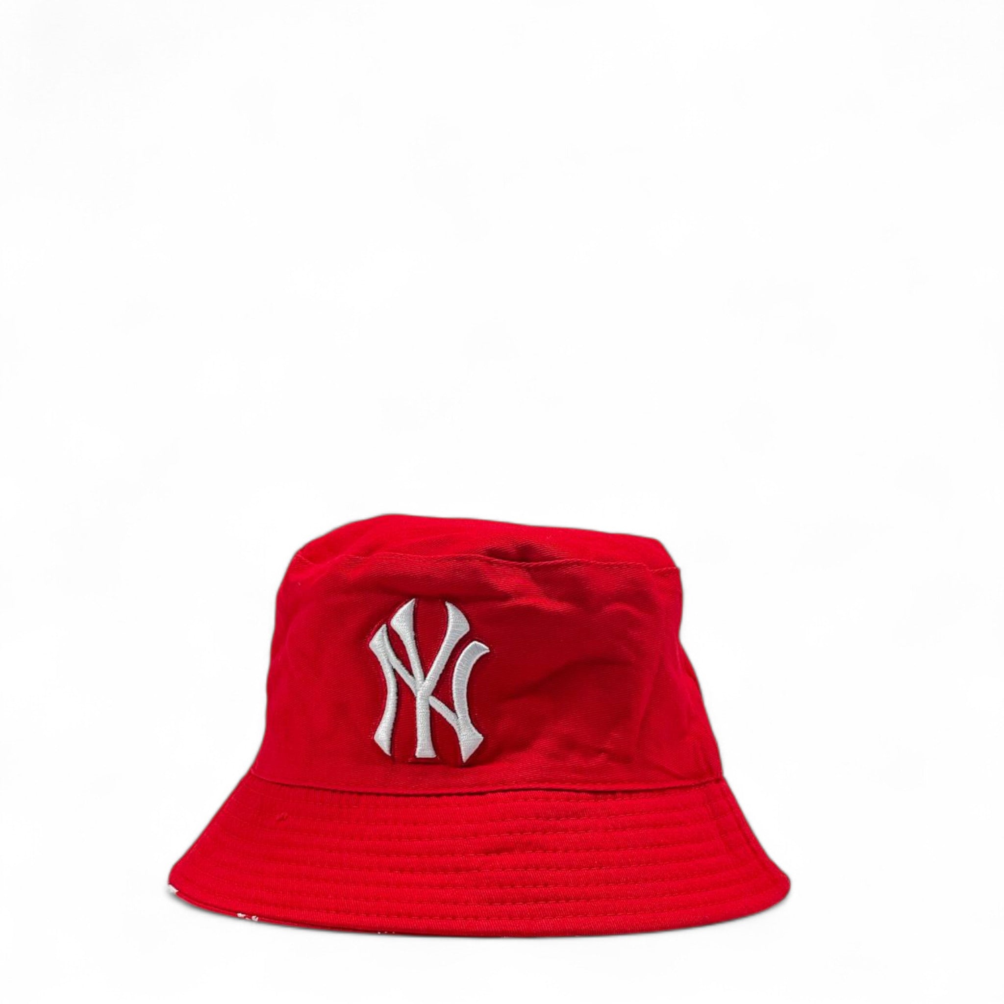 Supreme x NY Yankees Double-Face Bucket Hat – Red 🔥