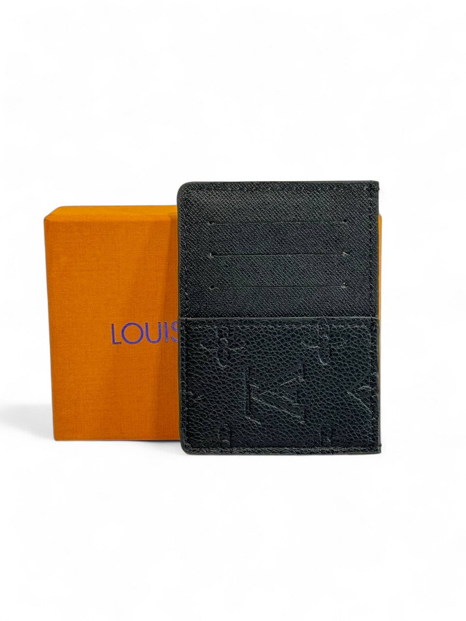 🖤 Louis Vuitton Black Epi Leather Card Holder – Minimalist Power & Timeless Luxury 💼
