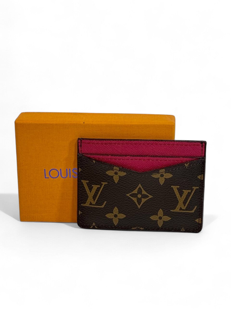 💖 Louis Vuitton Monogram Canvas Card Holder – Pink Edition of Iconic Elegance 💼