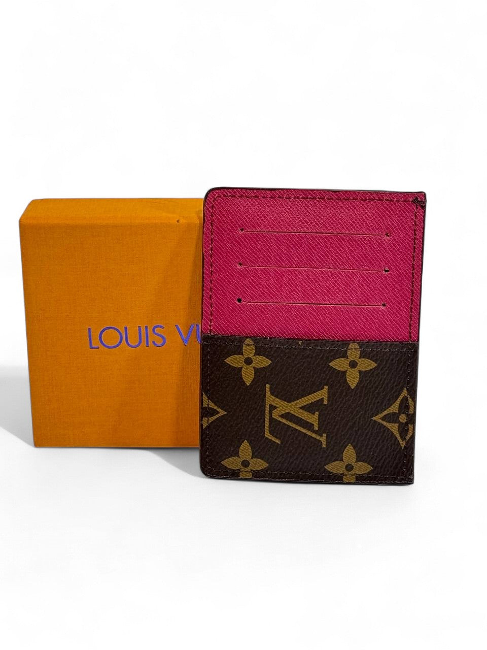 💖 Louis Vuitton Monogram Canvas Card Holder – Pink Edition of Iconic Elegance 💼