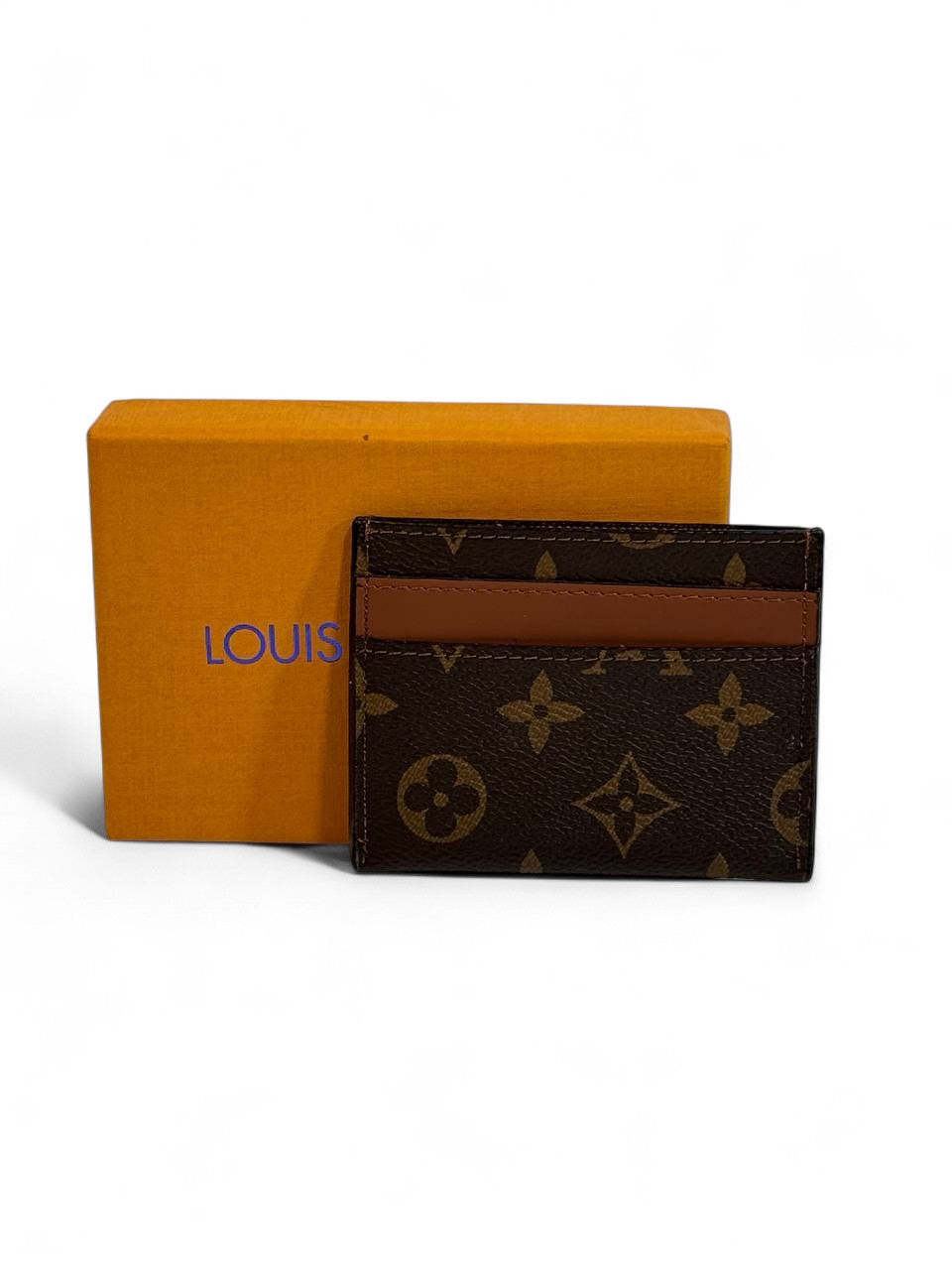 🤎 Louis Vuitton Monogram Canvas Card Holder – Classic Brown Elegance 💼