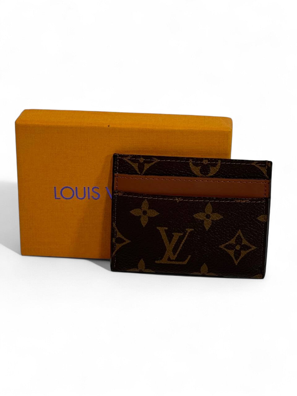 🤎 Louis Vuitton Monogram Canvas Card Holder – Classic Brown Elegance 💼