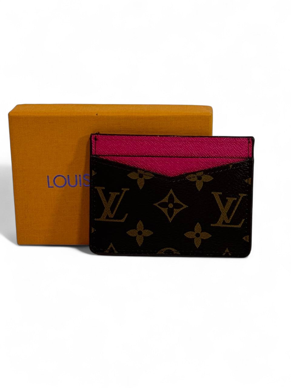 💖 Louis Vuitton Monogram Canvas Card Holder – Fuchsia Edition of Iconic Luxury 💼