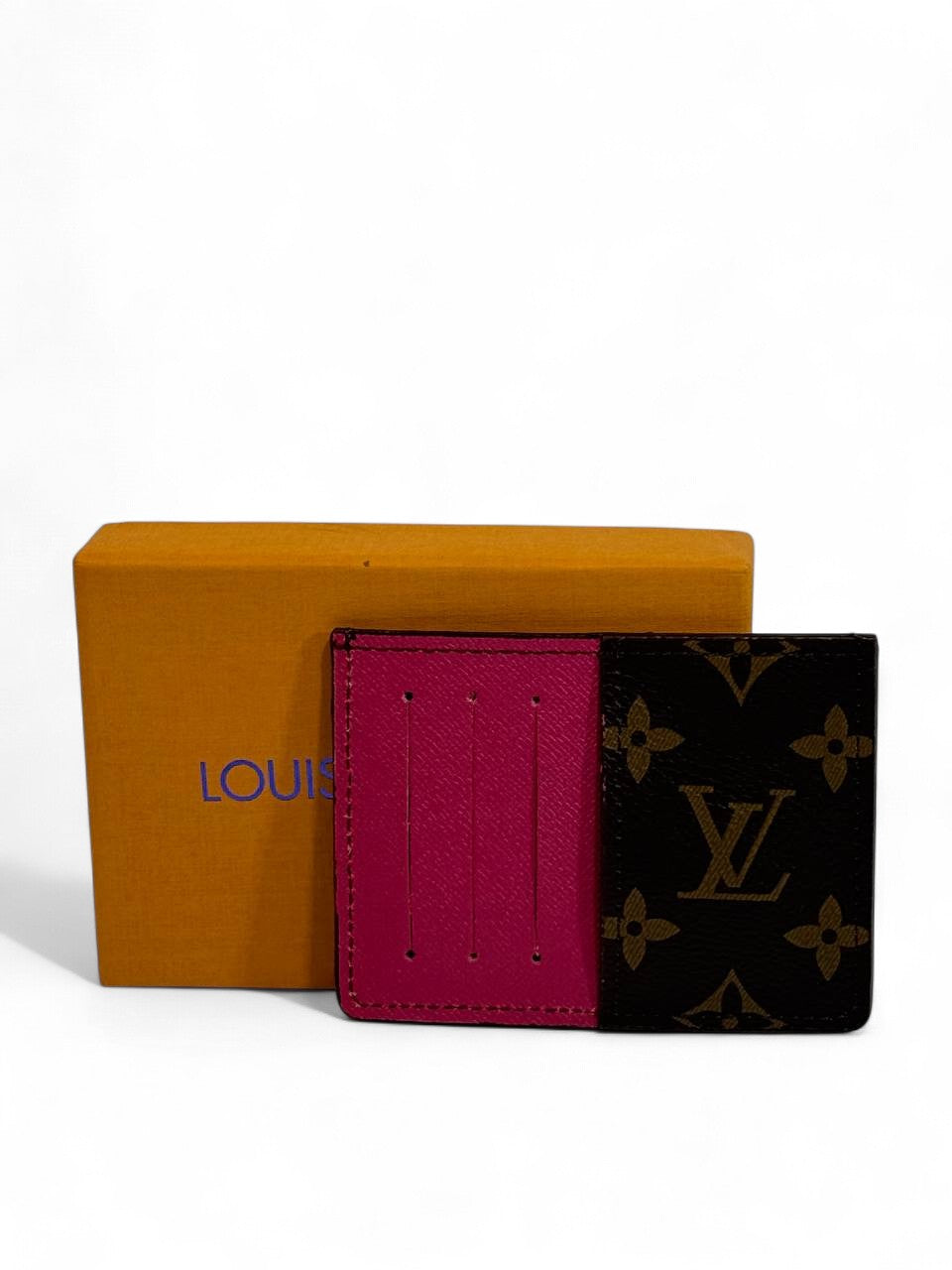 💖 Louis Vuitton Monogram Canvas Card Holder – Fuchsia Edition of Iconic Luxury 💼