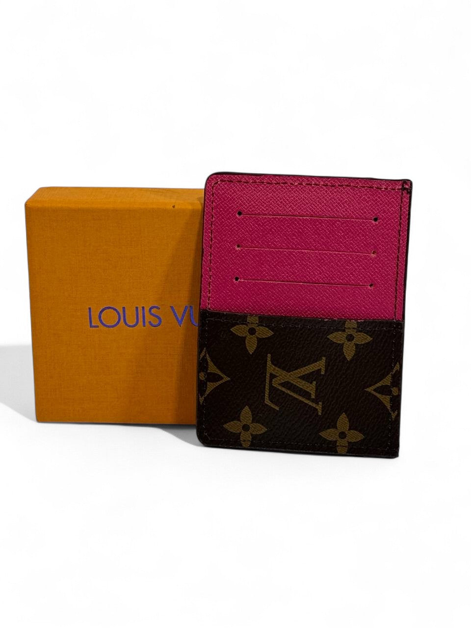 💖 Louis Vuitton Monogram Canvas Card Holder – Fuchsia Edition of Iconic Luxury 💼