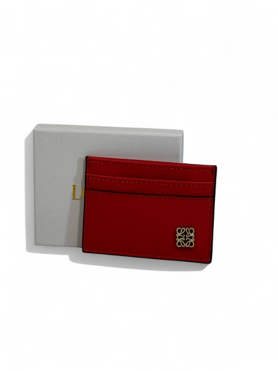 ❤️ Loewe Red Leather Card Holder – Passion, Precision & Pure Luxury 💼