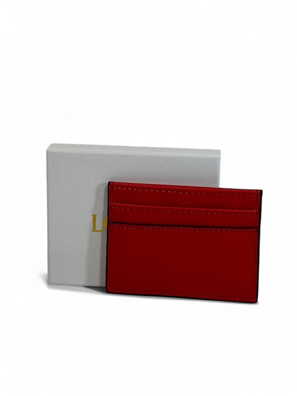 ❤️ Loewe Red Leather Card Holder – Passion, Precision & Pure Luxury 💼