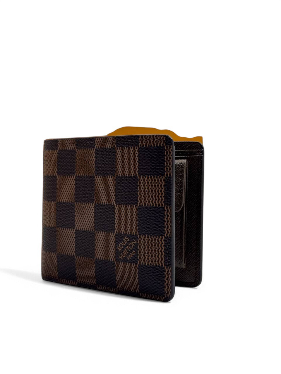 Louis Vuitton Damier Ebene Wallet – Classic Brown Bifold Designer Wallet for Men