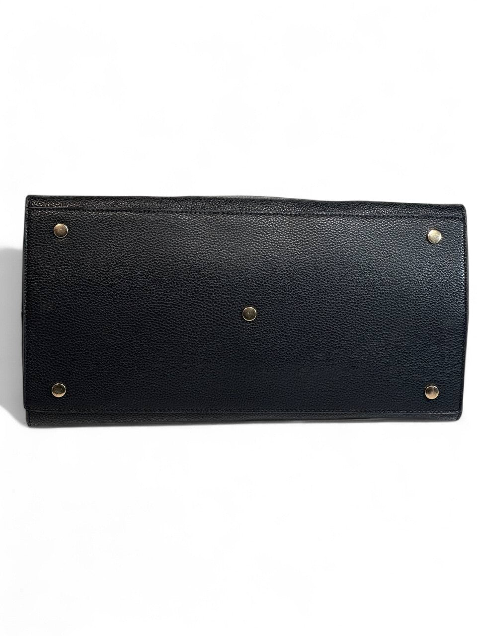 Salvatore Ferragamo Large Black Leather Handbag 🖤 | Iconic Gancini Detail & Timeless Italian Craftsmanship