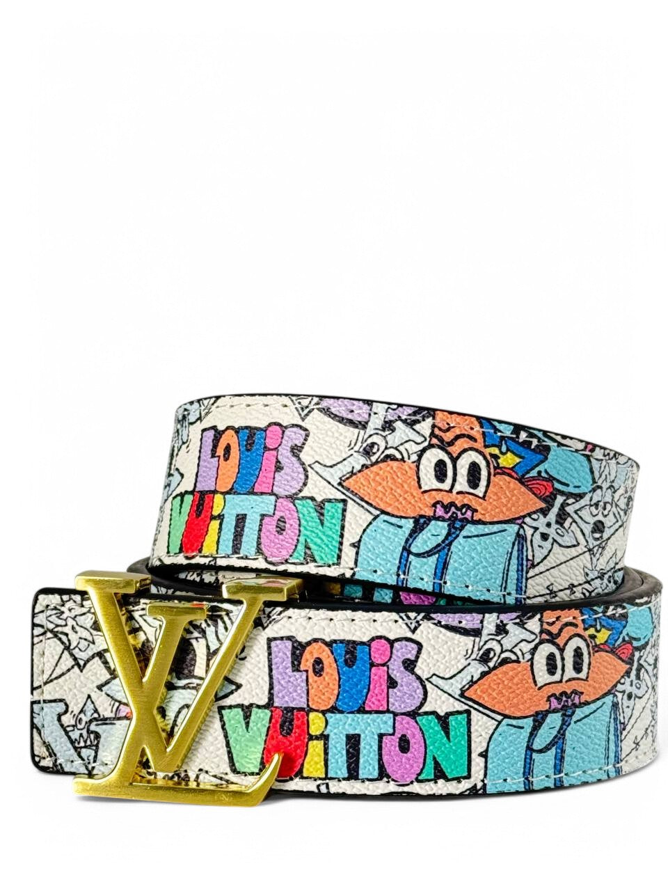 Louis Vuitton Pop Cartoon Belt – Limited Edition Graffiti LV Buckle