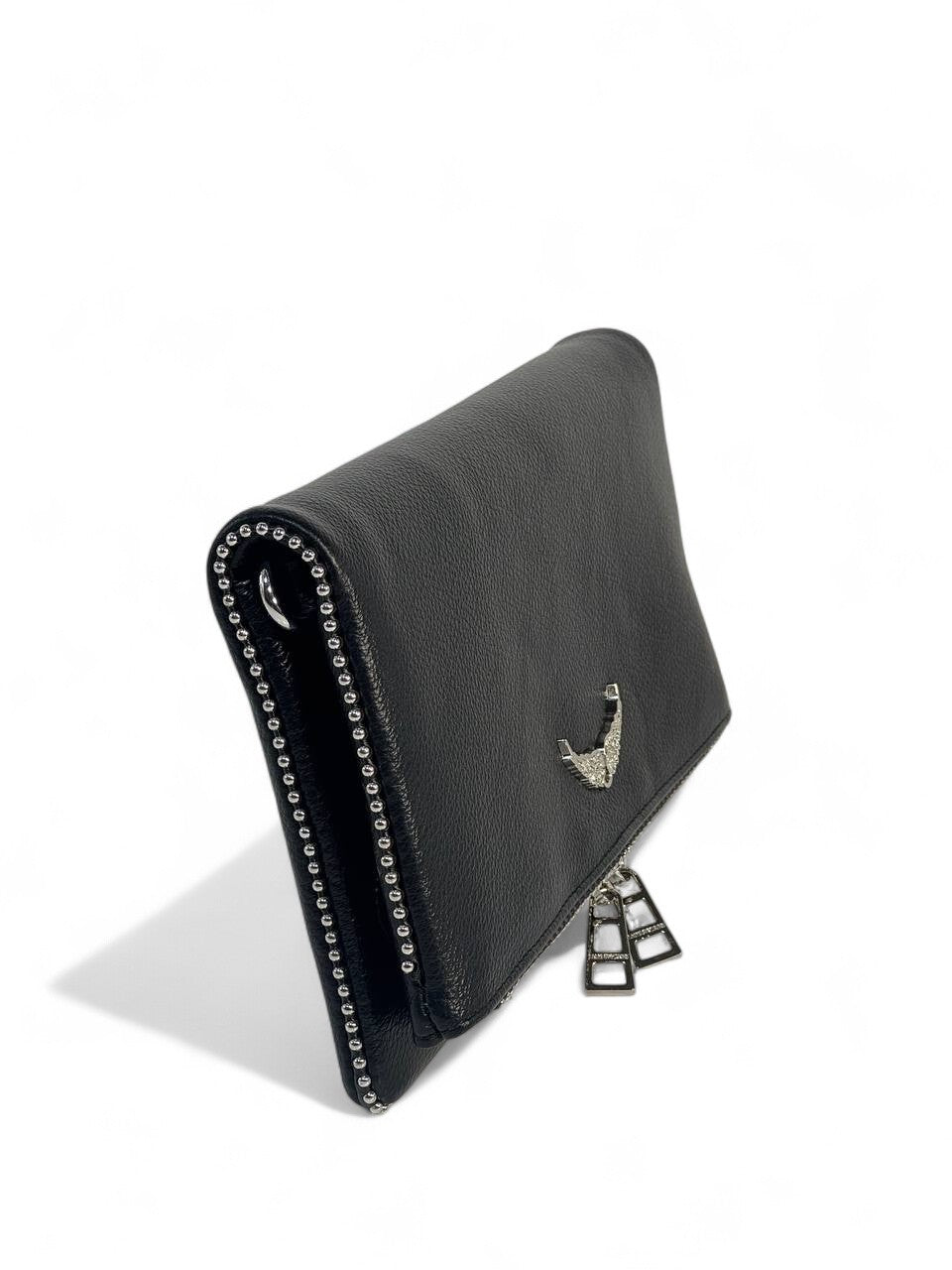 🖤 ZADIG & VOLTAIRE Rock Crystal Black Leather Bag 🖤