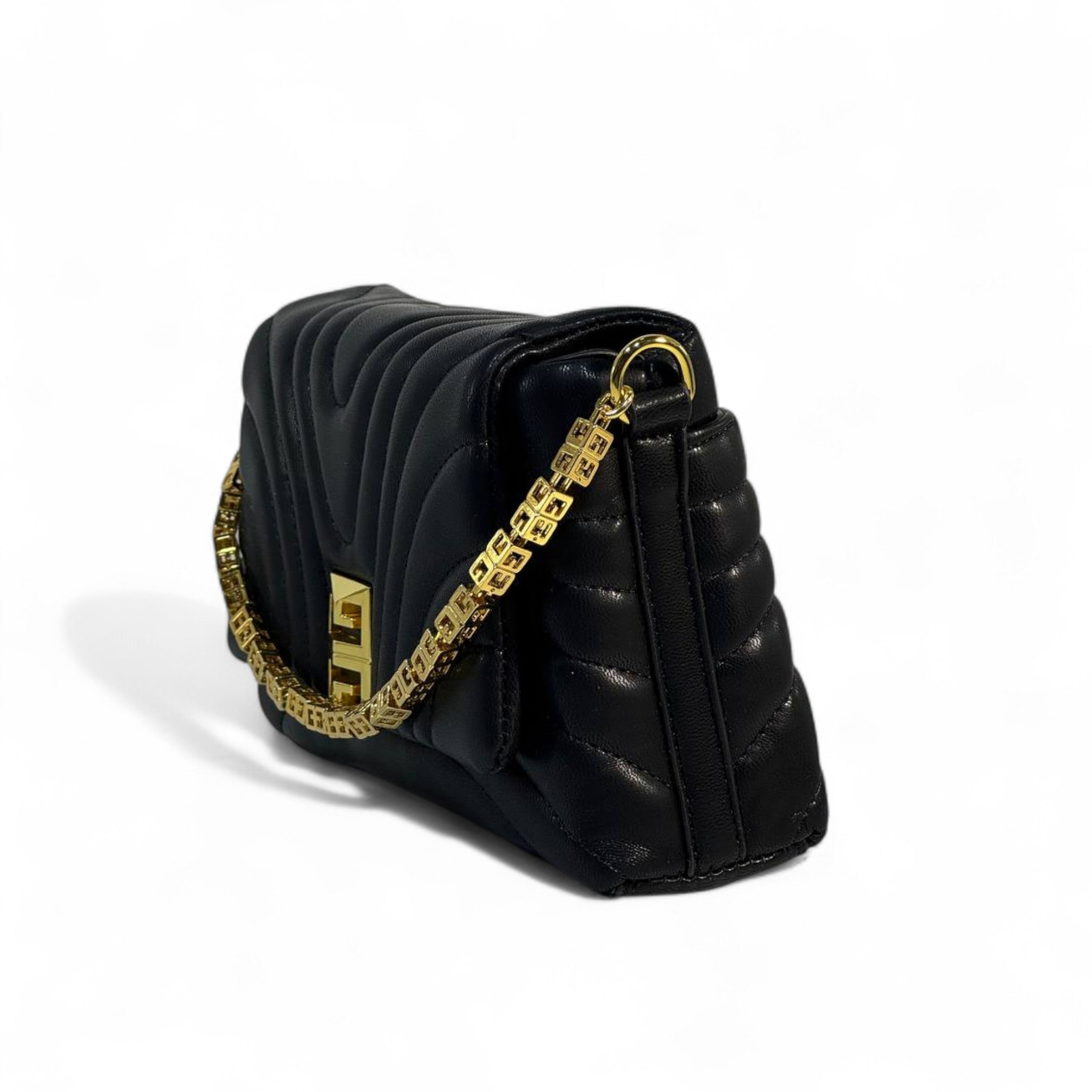 Givenchy Black Quilted Leather Bag ✨ | Iconic Gold Chain Shoulder Bag