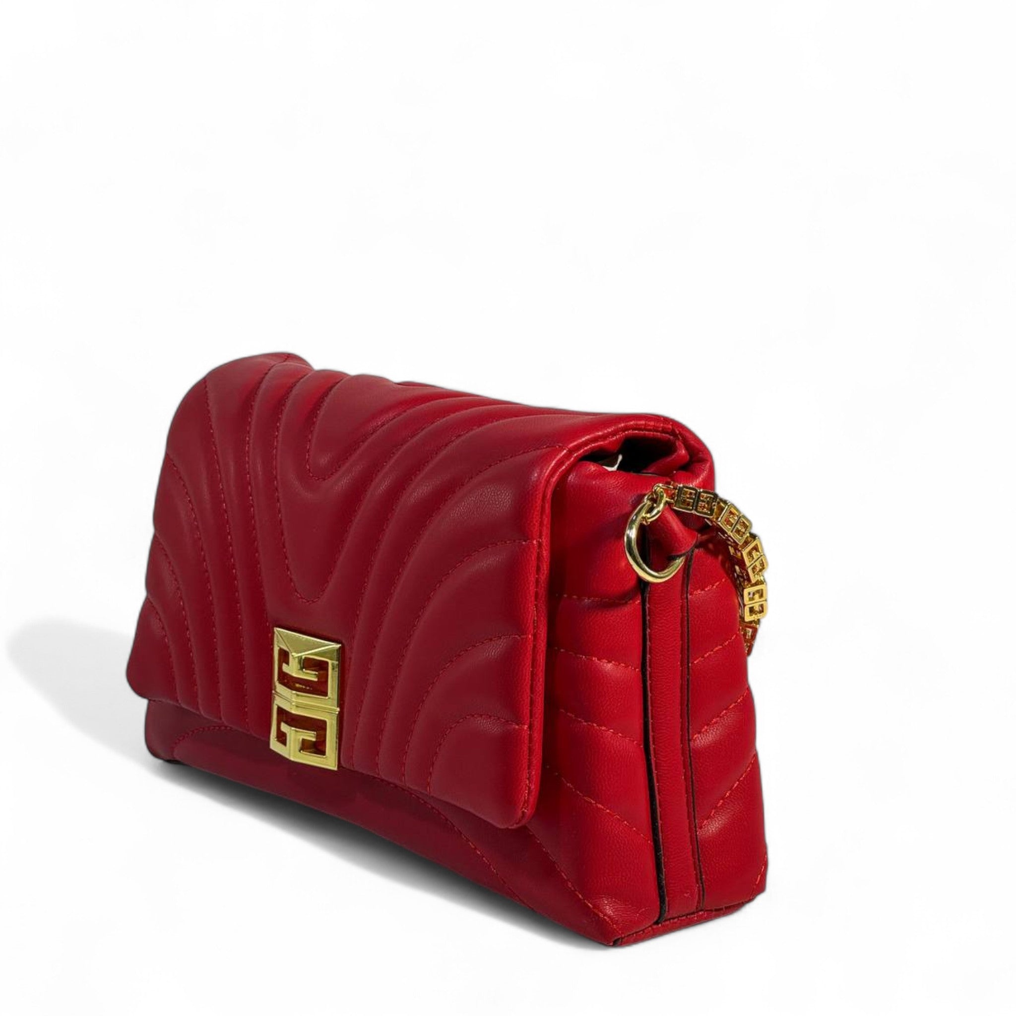 Givenchy Red Quilted Leather Bag ❤️ | Gold 4G Icon Shoulder Bag