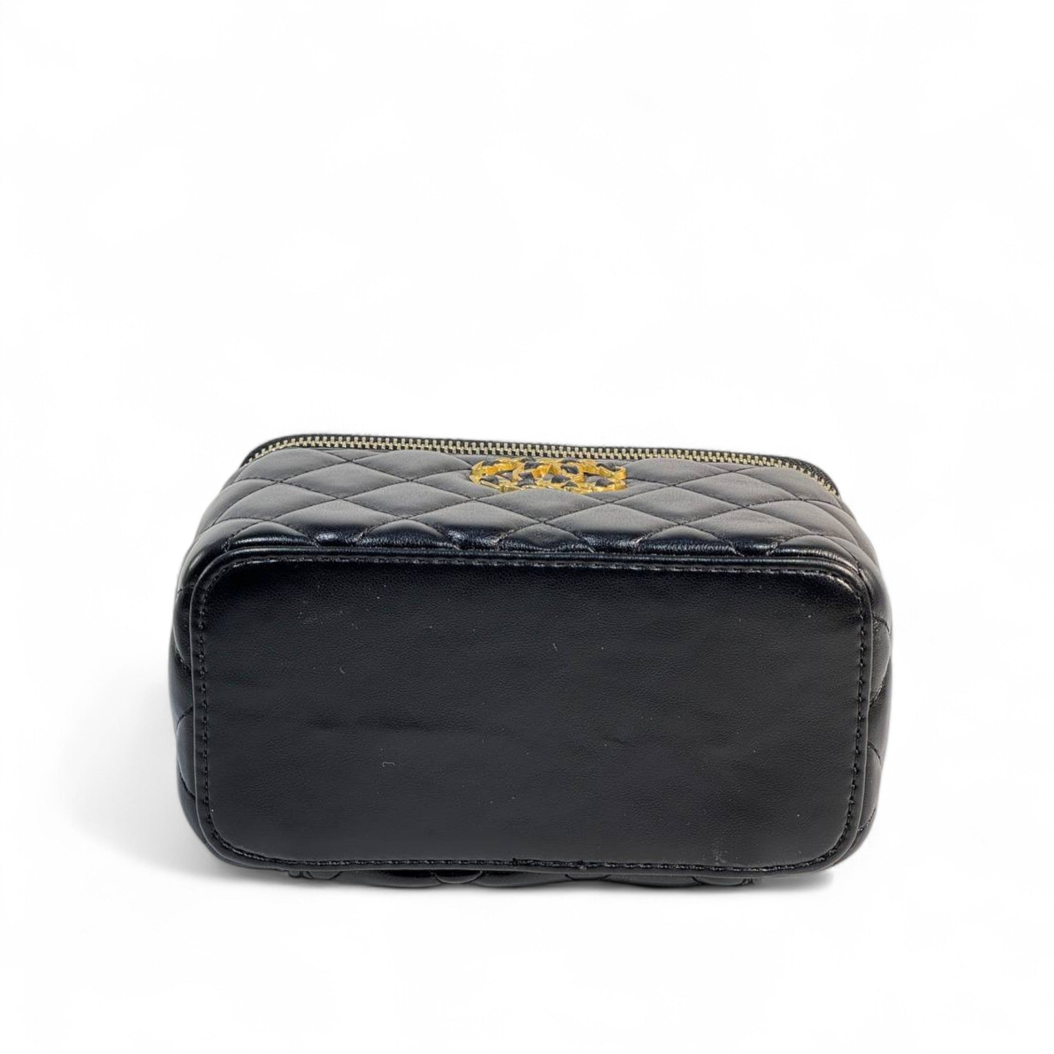 Chanel Black Quilted Vanity Bag 🖤 | Classic CC Gold Chain Handbag