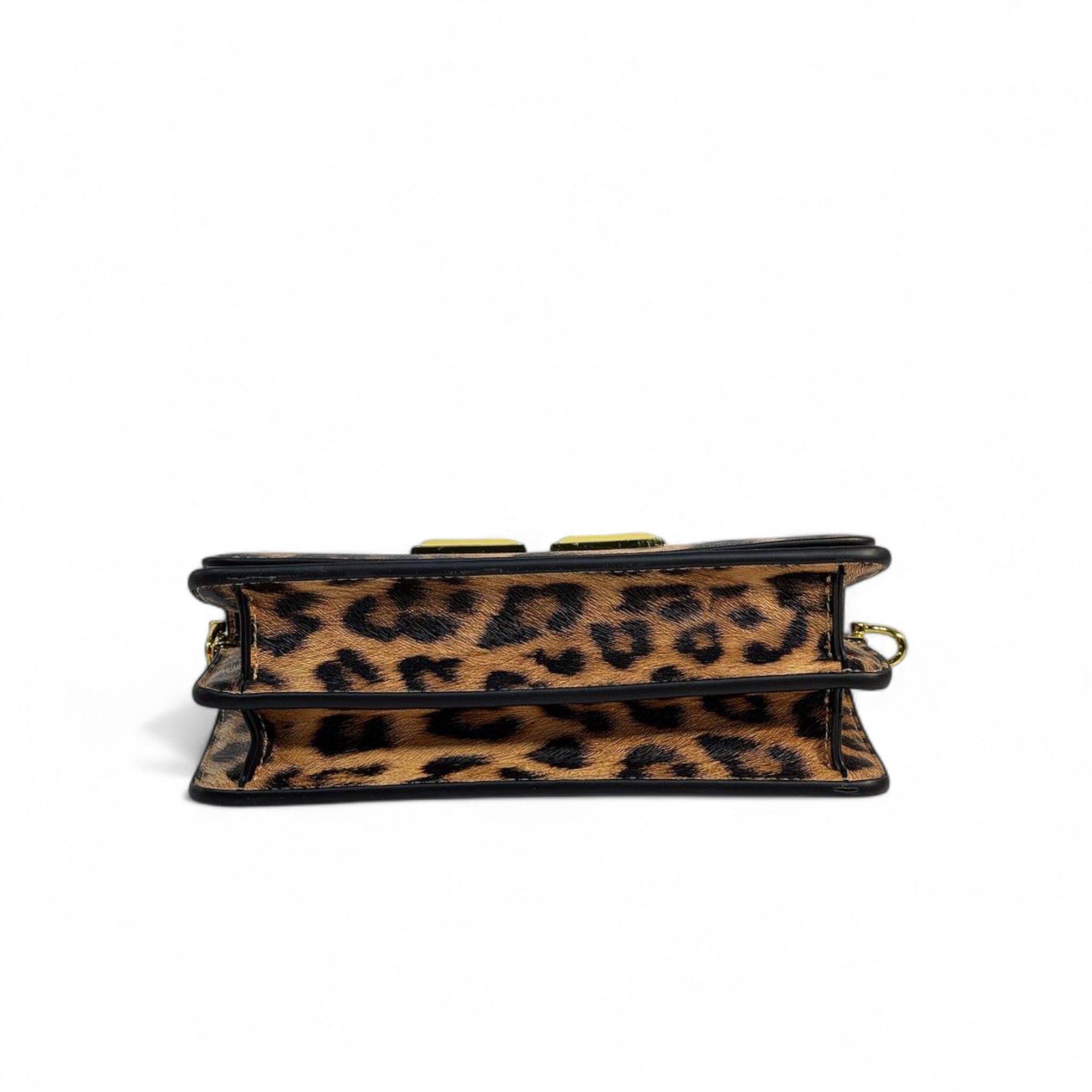 Elisabetta Franchi Leopard Print Handbag 🐆 | Gold Twist Handle Luxury Bag