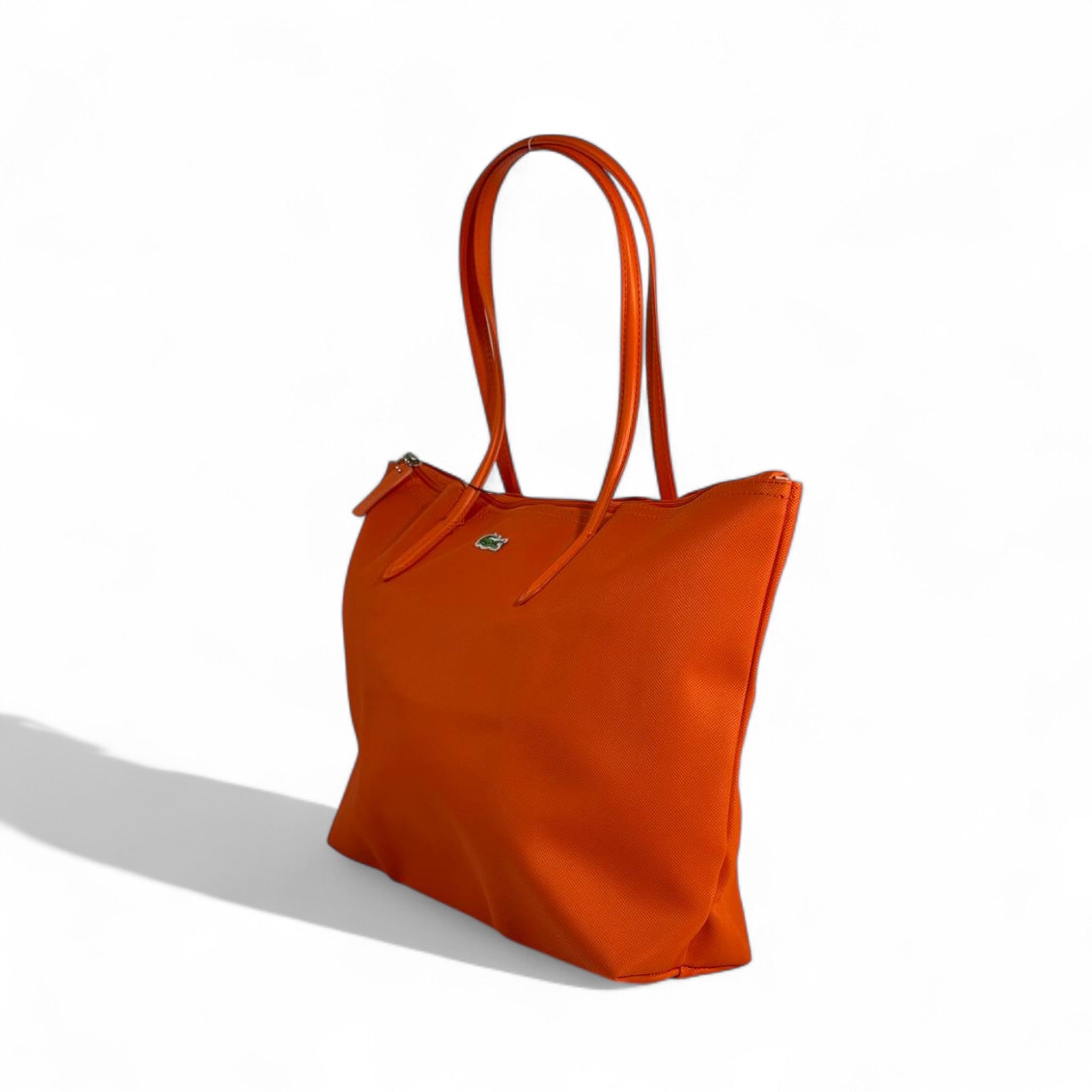 🧡 Lacoste Large Classic Tote — Hermes Orange Edition 🧡