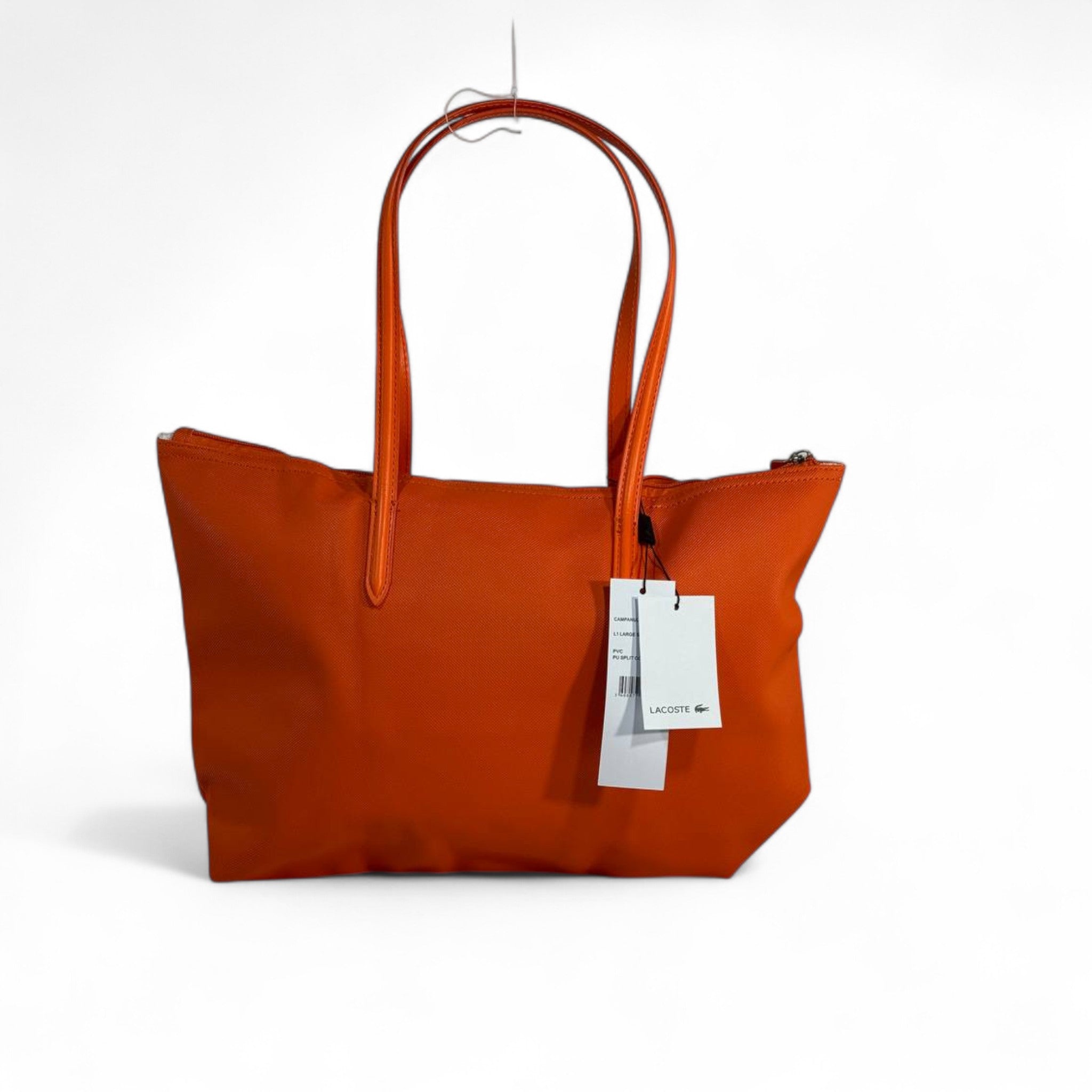 🧡 Lacoste Large Classic Tote — Hermes Orange Edition 🧡
