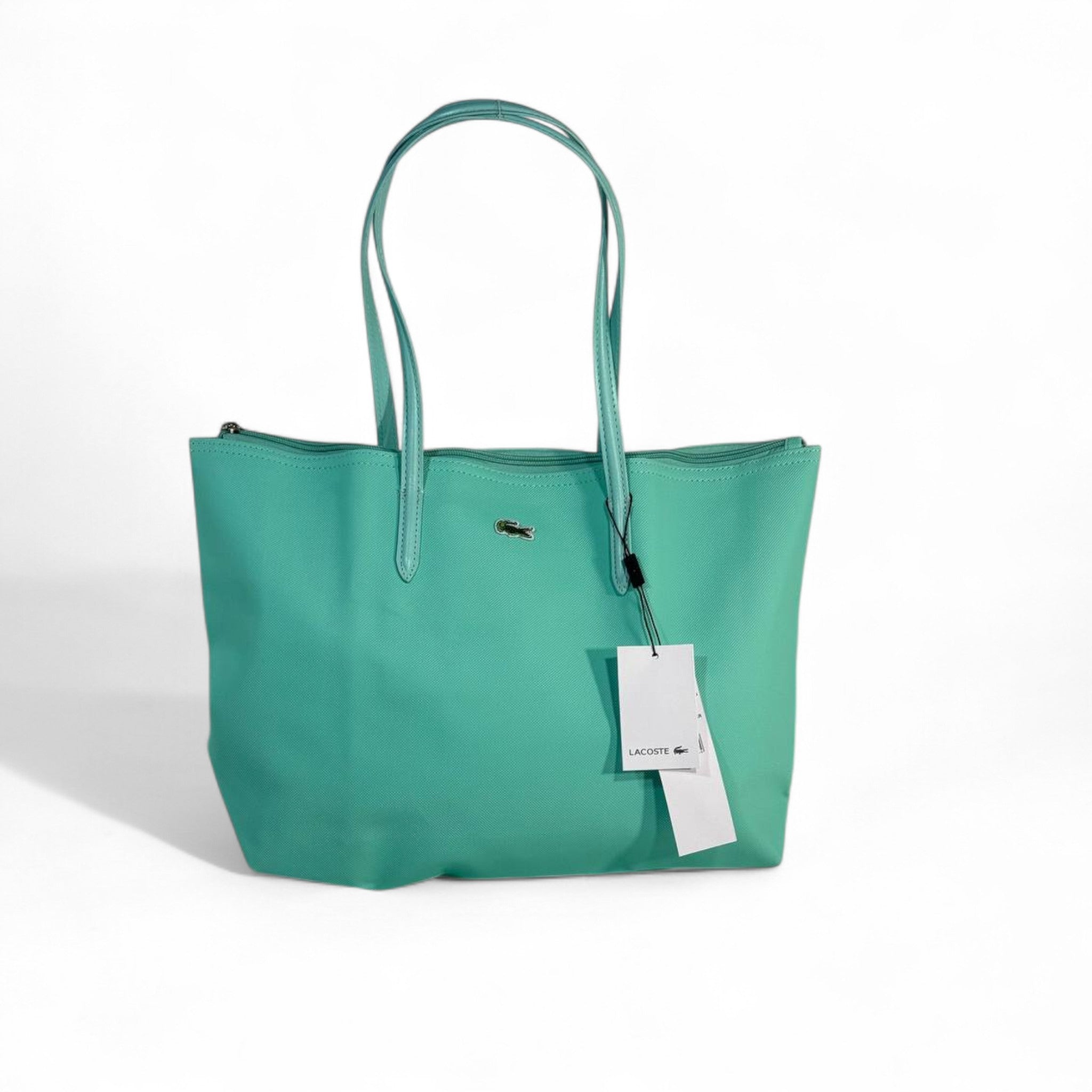 💚 Lacoste Large Classic Tote — Mint Green Edition 💚