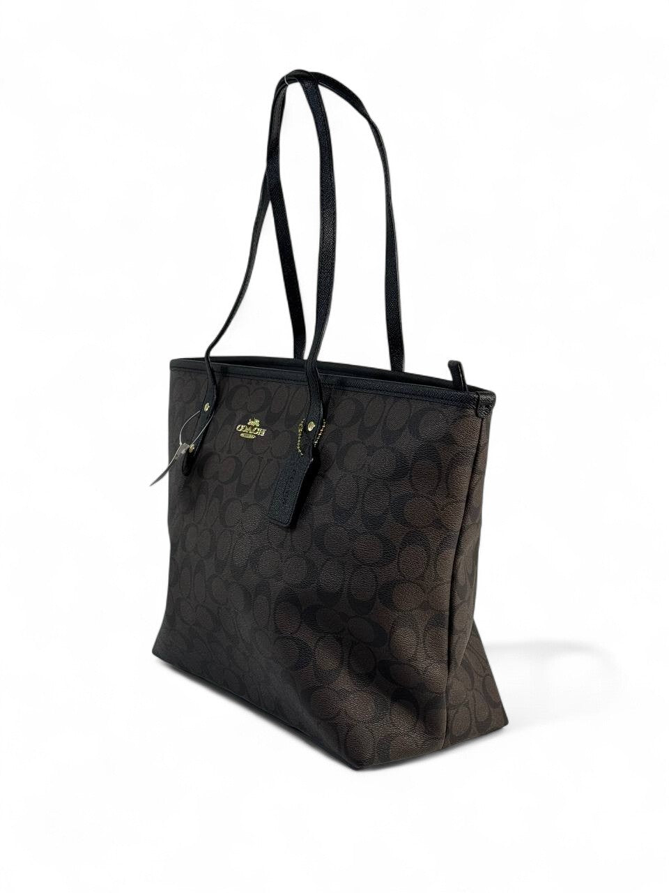 🖤 Coach Signature Canvas Tote — Classic Black Edition 🖤