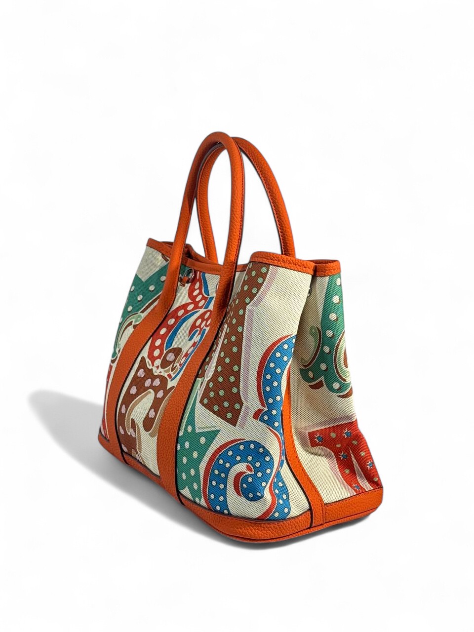 🧡 Hermès-Inspired Canvas Tote — Orange Pop Edition 🧡