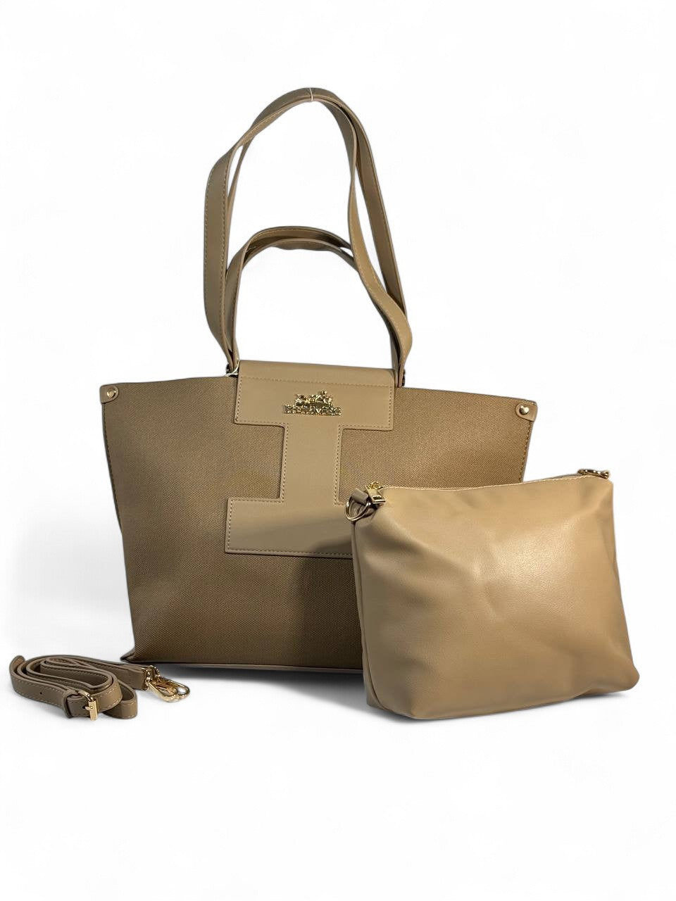 🤎 Hermès-Inspired Tote Set — Beige Classique Edition 🤎