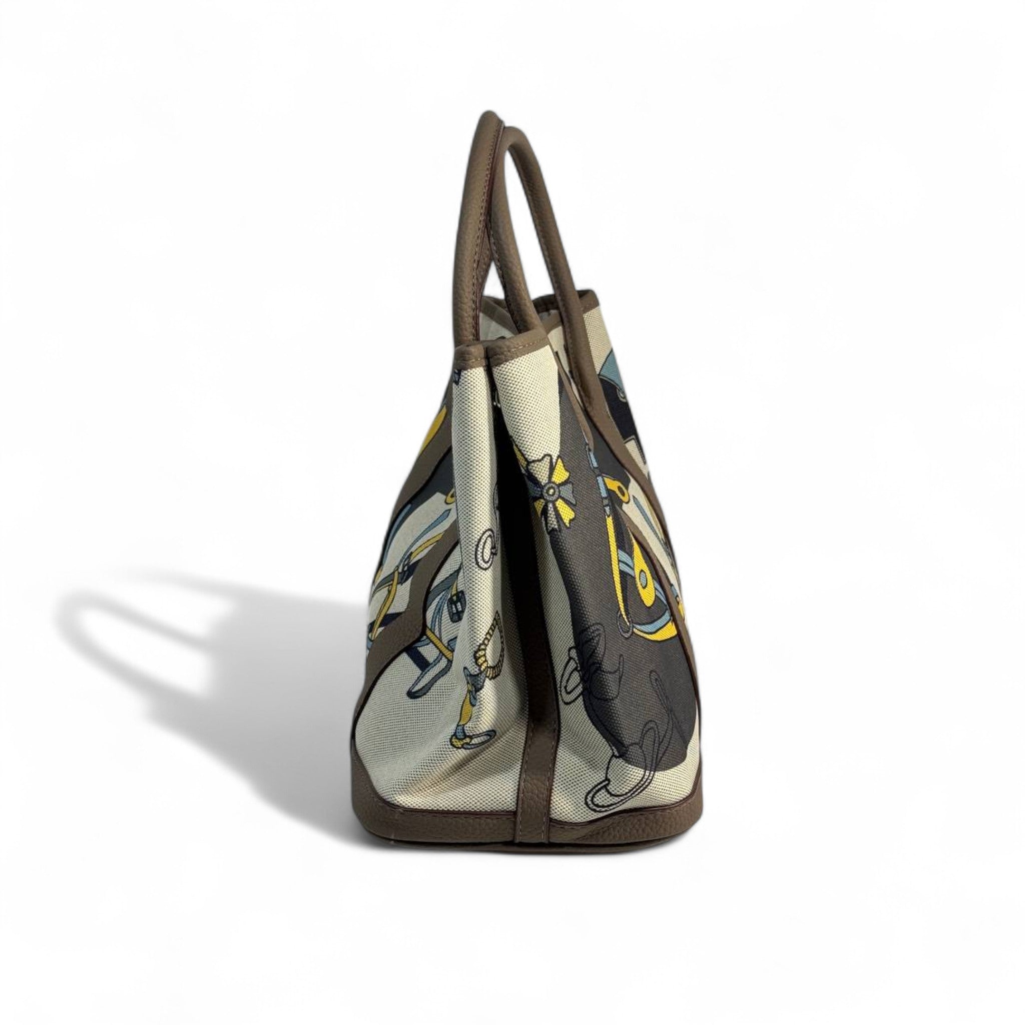 🟤 Hermès-Inspired Canvas Tote — Brown Equestrian Edition 🟤