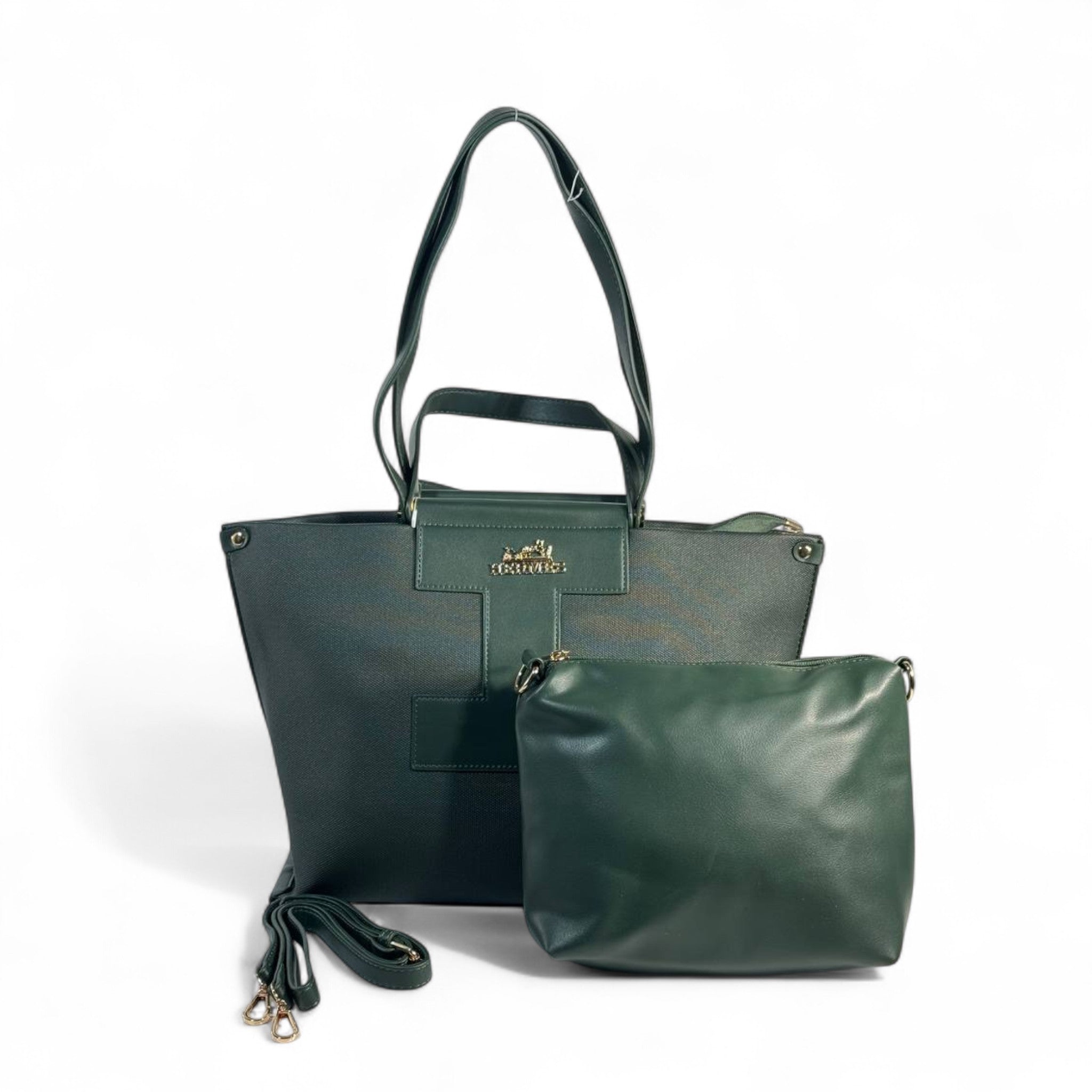 🌿 Hermès-Inspired Tote Set — Emerald Green Edition 🌿