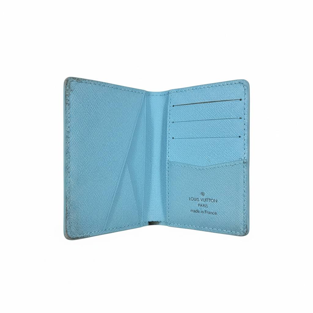 🪪 Louis Vuitton Denim Monogram Card Holder with Heart Patch