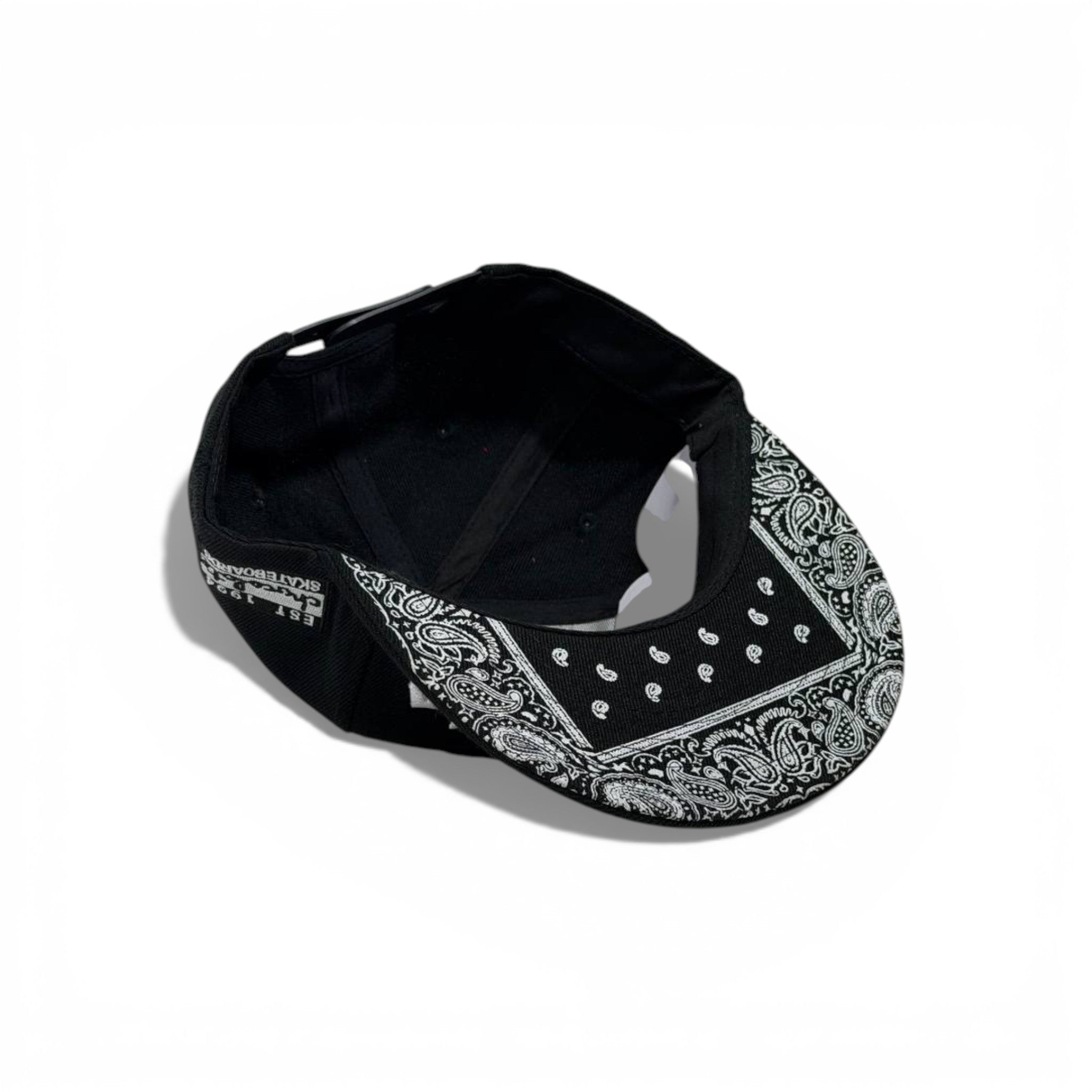 š§¢ Black āViralateā Gothic Embroidered Snapback Cap ā Flat Brim Streetwear