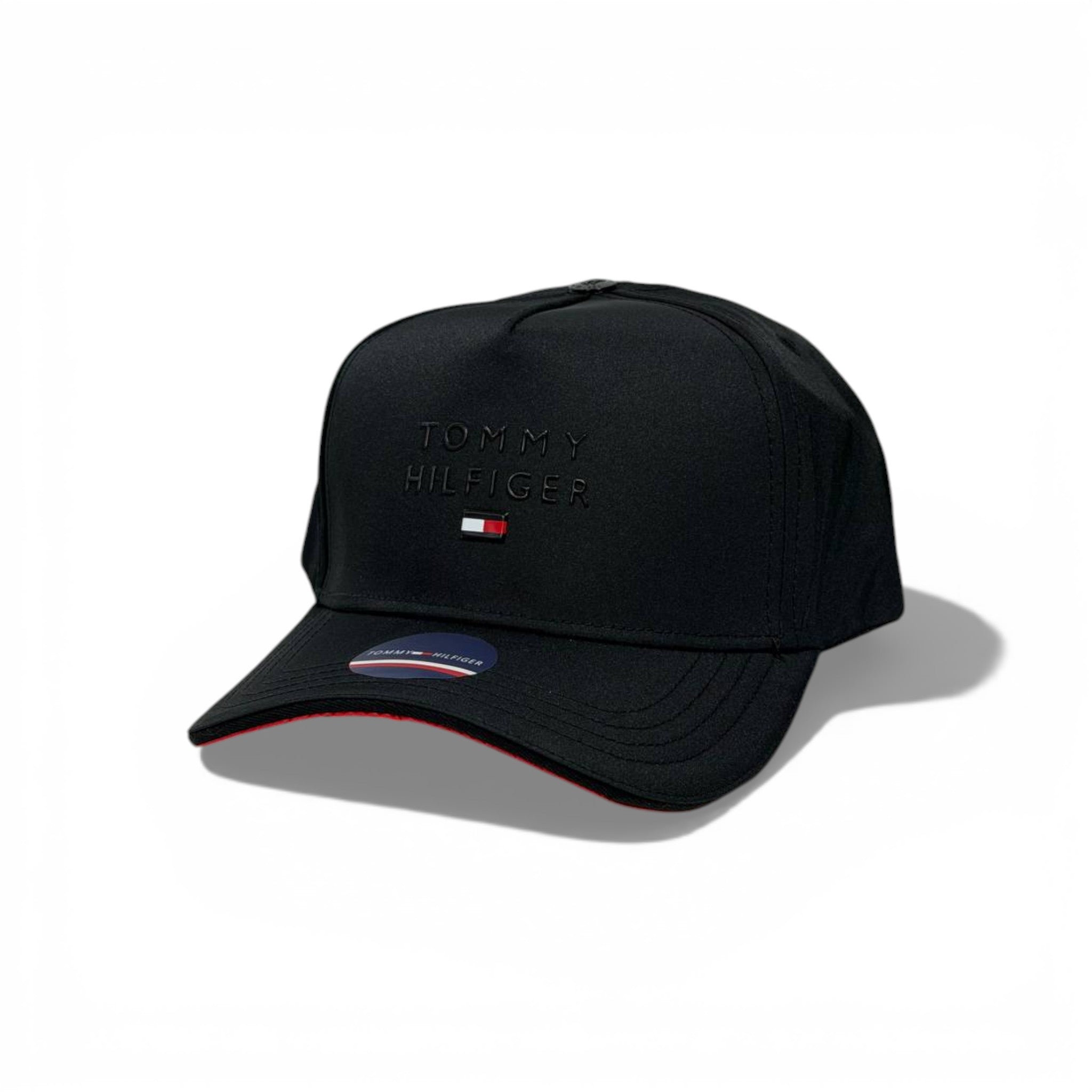 🧢✨ TOMMY HILFIGER EMBOSSED LOGO CAP – BLACK ✨🧢